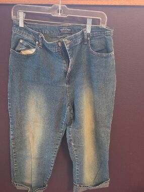 Sonoma Distressed Blue Cropped Ankle Jeans